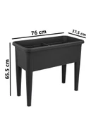 Omnipazar SO-AB03 Dekoratif Ayaklı Bahçe Yetiştirme Saksı 60 Litre No 3 thumbnail 5