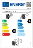 Petlas 225/45 R17 91W Prestige Sport Yaz Lastiği (Üretim Yılı: 2025) - 2