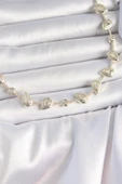 Pirinç Gold Renk Zirkon Taşlı Damla Model VIP Seri Exclusive Kadın Kolye - TJ-BKO10006 - 1
