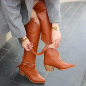 Milla Taba Cilt Tak Çıkar Topuklu Bot Ve Çizme - 5