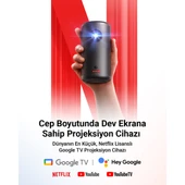Anker Nebula Capsule 3 Akıllı Taşınabilir Projeksiyon Cihazı - 1080P - D2425 (Anker Türkiye Garantili) - 2