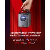 Anker Nebula Mars 3 Air Akıllı Taşınabilir Projeksiyon Cihazı - Netflix Lisanslı - 400 ANSI-Lumen - Native 1080P - Dolby Digital Ses - 150 inç Görüntü - (Anker Türkiye Garantili) - 2