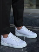 KB-BX1  Kuback Beyaz Cilt Yüksek Beyaz Taban Günlük Erkek Ayakkabı thumbnail 2