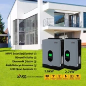 Sako E-SUN 1.6kW / 12V Tam Sinüs Akıllı İnverter Voc 30-400 VDC thumbnail 6
