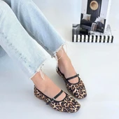 Almiye Leopar Keten Babet Ayakkabı - 4