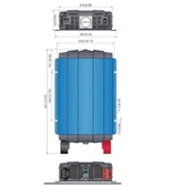 Cotek 24V 1500W Tam Sinüs Inverter thumbnail 2