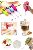 Pilli Mini Mixer, Kahve Süt Köpürtücü, Karıştırıcı - 1