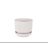 Omnipazar SO-S283 Dekoratif Tabaklı Lüks Çizgi Desenli Saksı 6 Litre - 4