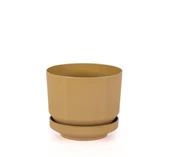 Omnipazar SO-S284 Dekoratif Tabaklı Lüks Çizgi Desenli Saksı 9 Litre thumbnail 1