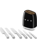 Smeg 50's Style KBSF02 Siyah Standlı Bıçak Seti - 5