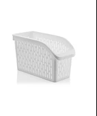 Omnipazar SY-2170 Plastik Küçük Dolap İçi Sebze Meyve Düzenleyici Beyaz 4 lü Set Beyaz - 2