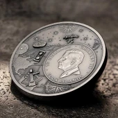 AgaKulche Astronomi Tarihi Gümüş Sikke Coin - 4