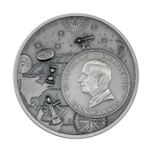 AgaKulche Astronomi Tarihi Gümüş Sikke Coin - 2