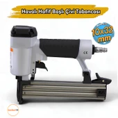 10 - 32 mm Havalı Hafif Başlı Çivi Tabancası Pnömatik Çivi Çakma Döşeme Makinesi thumbnail 1