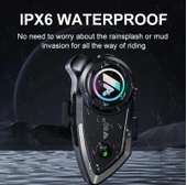 ALWAYS Y80 Kablosuz 5.3BT Motosiklet Kask Kulaklık Intercom Kaliteli Hoparlör ve Mikrofon - 2