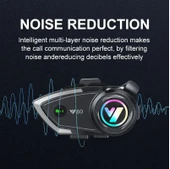 ALWAYS Y80 Kablosuz 5.3BT Motosiklet Kask Kulaklık Intercom Kaliteli Hoparlör ve Mikrofon - 3