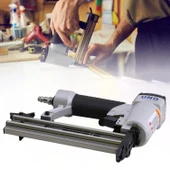 10 - 32 mm Havalı Hafif Başlı Çivi Tabancası Pnömatik Çivi Çakma Döşeme Makinesi thumbnail 2