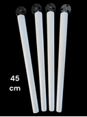 45 Cm Beyaz Ahşap Ayak Sehpa,Komidin,puf,Sandalye Ayağı -4 ADET- - 1