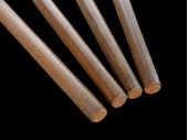 50 Cm Ceviz Ahşap Ayak Sehpa,Komidin,puf,Sandalye Ayağı - Adet- - 5