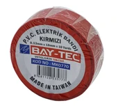 Bay-Tec Elektrik Bandı Kırmızı - 4 adet - 1