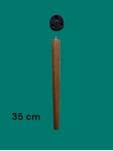 35 Cm Ceviz Ahşap Ayak Sehpa,Komidin,puf,Sandalye Ayağı -4 ADET- - 2