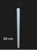 50 Cm Beyaz Ahşap Ayak Sehpa,Komidin,puf,Sandalye Ayağı - 2
