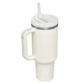Stanley 10-10824-453 Quencher 1.18 Litre Pipetli Çelik Termos - Krem - 2