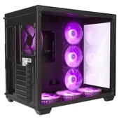 Rampage ICEBLADE PRO BLACK 7*12cm ARGB Fan Kontrolcü Temperli Cam Kumandalı ATX Mid-T Gaming Oyuncu Kasası - 4