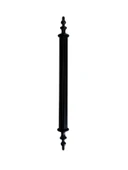 Desenli Boru Siyah Alüminyum Dolap Kulpu Mobilya Kulpu(SIYAH)(96MM - 128MM) Siyah 96mm 96mm - 4 ADET - 2