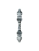 Metal Gri Beyaz Dolap Kulbu Akslı Mobilya Kulbu(96mm - 128mm)(GRİ BEYAZ)(VN.1033.96.GR.WP) Gri 96mm 96mm - 4 ADET - 1