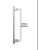 Arezzo Krom Dolap Kulpu Mobilya Ahşap Dolap Kulpu(KROM)(METAL)(192mm - 256mm) Krom 256mm 256mm - 1 ADET - 4