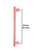 Arezzo Bakır Dolap Kulpu Mobilya Ahşap Dolap Kulpu(BAKIR)(METAL)(192mm - 224mm - 256mm) Bakır 224mm 224mm - 2 ADET thumbnail 4