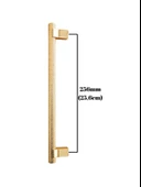 Arezzo Altın Sarısı Dolap Kulpu Mobilya Ahşap Dolap Kulpu(ALTIN)(METAL)(192mm - 256mm) Altın 256mm 256mm - 2 ADET - 4
