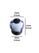 Kreas Beyaz Porselen Dolap Kulpu Mobilya Düğmesi Kulpu(BEYAZ - ANTİK BAKIR)(PORSELEN)(TEK DELİK)(32-25) Antik Bakır Tek Delik TEK DELİK - 4 ADET thumbnail 4