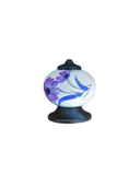 Kreas Beyaz Porselen Dolap Kulpu Mobilya Düğmesi Kulpu(BEYAZ - ANTİK BAKIR)(PORSELEN)(TEK DELİK)(32-25) Antik Bakır Tek Delik TEK DELİK - 4 ADET thumbnail 3