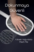 USB Şarjlı UV Işıklı Elektrikli Sivrisinek Öldürücü Raket Sinek Öldürücü Arı Sivri Sineksavar 806L - 5