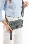 M 231 Mega Bag Krinkıl Kumaş Unisex El Omuz Çantası, Telefonluk (yatay), Clutch - 8