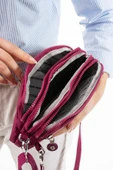 M 231 Mega Bag Krinkıl Kumaş Unisex El Omuz Çantası, Telefonluk (yatay), Clutch - 6