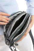 M 231 Mega Bag Krinkıl Kumaş Unisex El Omuz Çantası, Telefonluk (yatay), Clutch - 9