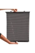 Zhltools Araba Araç Içi Katlanabilir Araç Oto Ön Cam Güneşlik Branda 50x125cm Siyah - 3