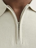 Jack Jones Blamılano Sprıng Knıt Regular Fit Triko Polo Yaka Erkek Tişört - 4