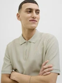 Jack Jones Austın Zıp Fermuarlı  Polo Yaka Erkek Tişört 12279177 - 5