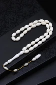 Kemik Tesbih 7 x 11 mm Badem Kesim - 1