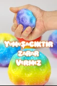 Yükseğe Zıplayan Top Moonball Galaksi Uzay Ay Topu Aşırı Zıplayan Moonball Bahçe Oyuncağı Gökkuşağı - 3