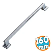 Metal Kulp Mutfak Dolabı Mobilya Dolap Kapak Çekmece Kulpları Kulbu Kulpu 16 cm 160 mm Krom thumbnail 1