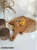 Balta Doğal Ahşap Sunum Tabağı Ahşap Sunumluk(KAYIN/GÜRGEN) Kayın BOY:45cm EN:27cm - 1
