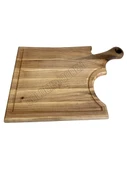 Balta Doğal Ahşap Sunum Tabağı Ahşap Sunumluk(CEVİZ AĞACI) Ceviz BOY:45cm EN:27cm - 5