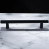 Mat Siyah Metal Mobilya Mutfak Çekmece Dolap Dolabı Kulbu Kulpu Kulpları (96 mm - 9.6 cm) thumbnail 3