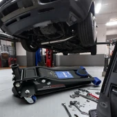 Çift Pistonlu Alçak Şase Profil Kriko 3 Ton Oto Araç Araba Kaldırma Sabitleme Kollu 505 mm thumbnail 5