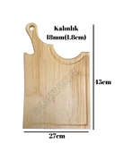 Balta Doğal Ahşap Sunum Tabağı Ahşap Sunumluk(BEYAZ ÇAM) Beyaz Çam BOY:45cm EN:27cm - 4